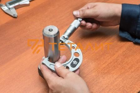 Проверка диаметра резьбовой части перед формированием резьбы